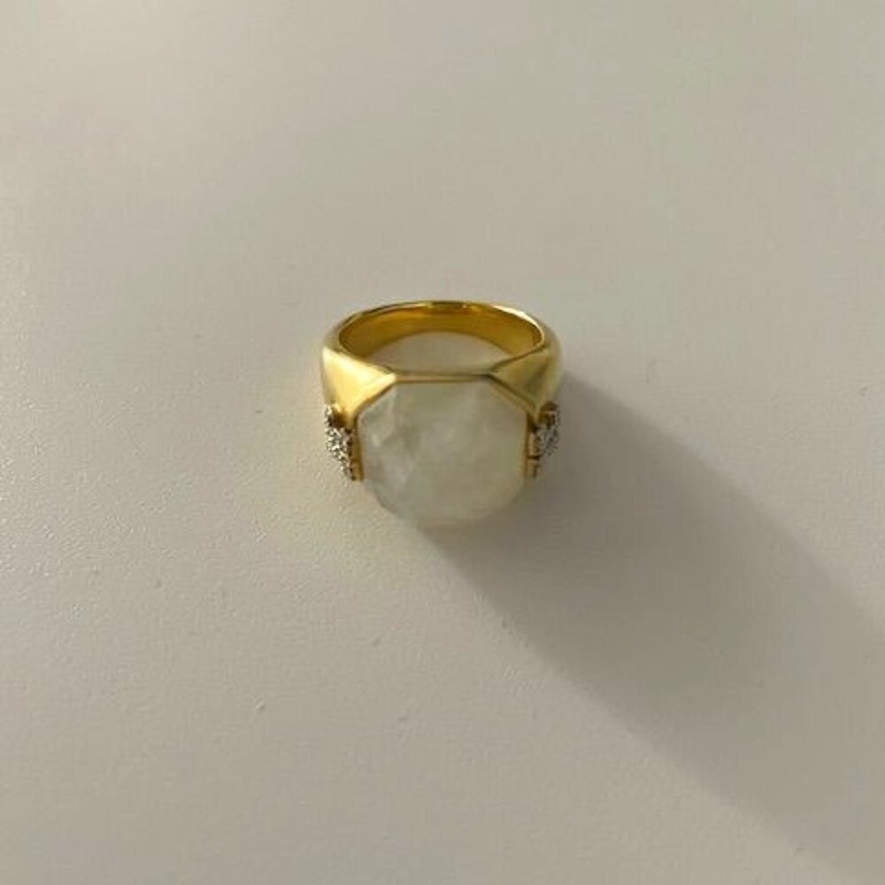 Ivanka Trump 18K gold Metropolis Rainbow Moonstone Ring